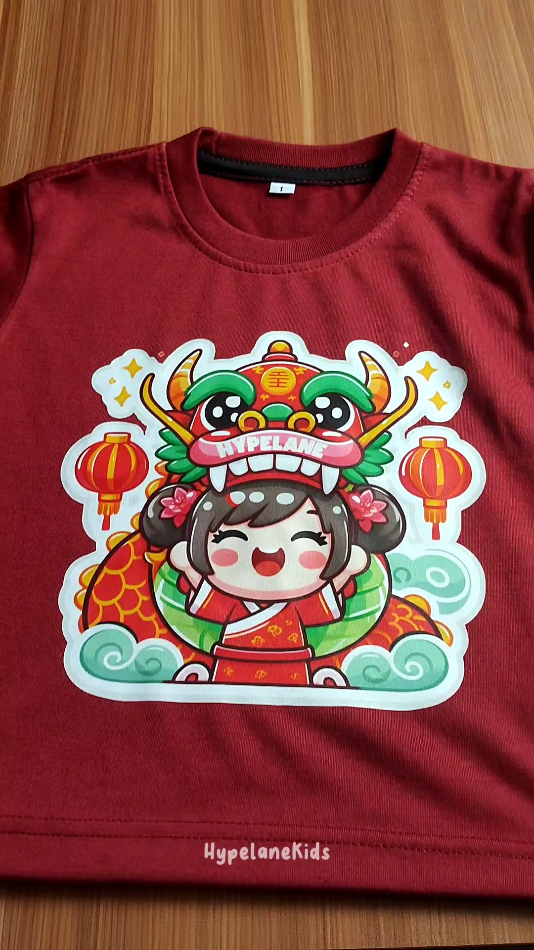 Code8.id DTF Chinese new year Cewek Imlek Kaos anak laki laki kaos anak anak best seller Awan