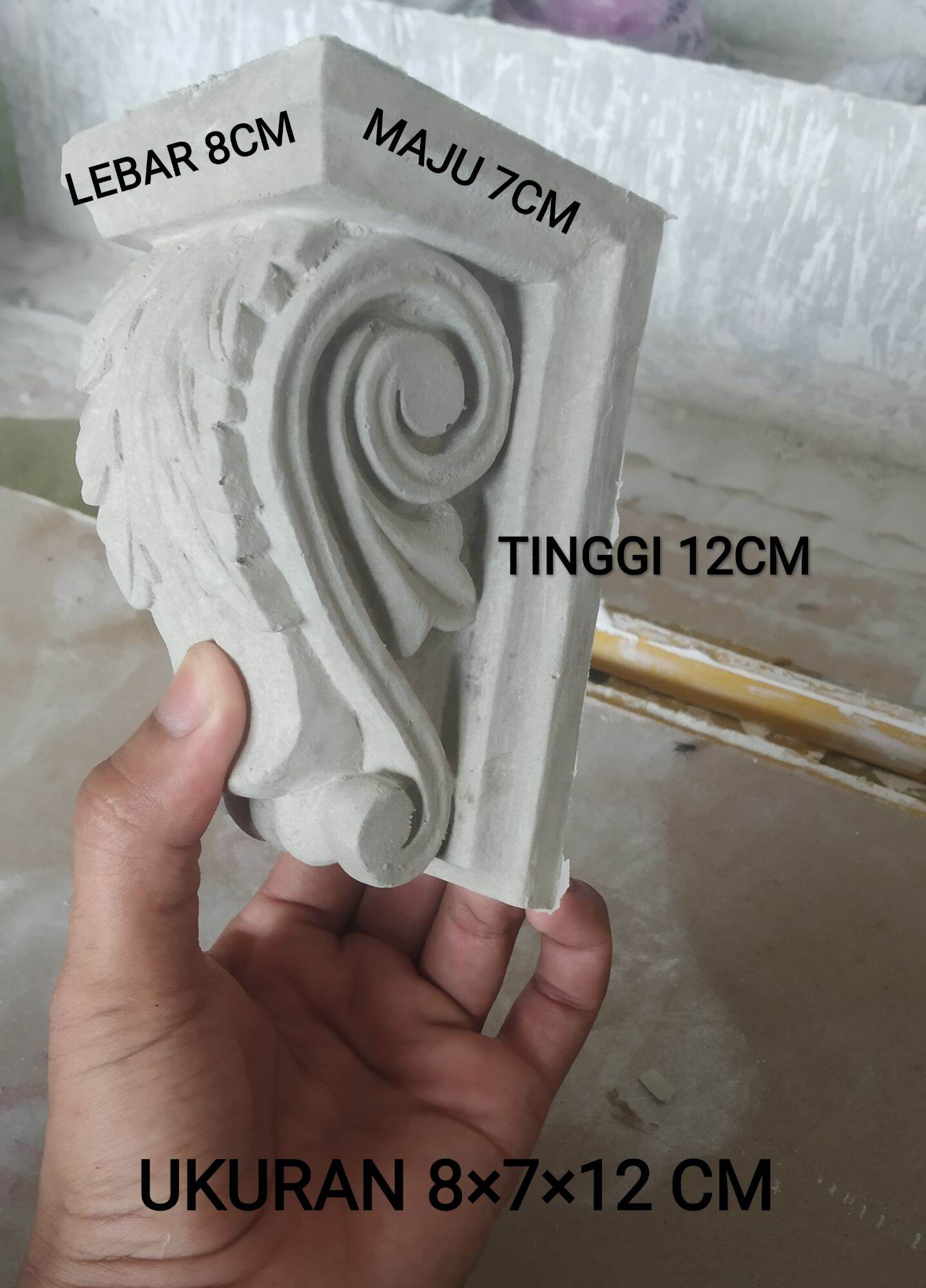 korbel konde ornamen rumah klasik ukuran 8×7×12