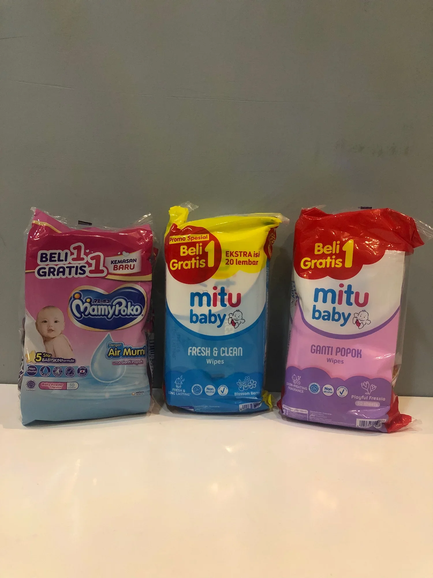MITU BABY WIPES AND CLEAN BUY 1 GET 1 ISI 40S TOTAL 100S