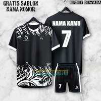 Setelan jersey baju bola futsal dewasa gratis sablon nama + nomor punggung
