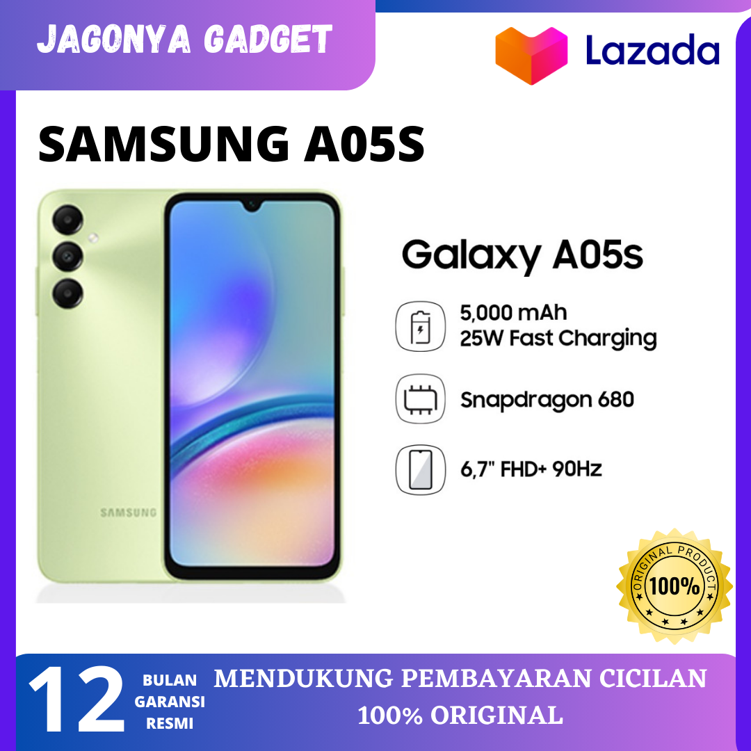 Samsung Galaxy A05S 6/128GB [ Garansi Resmi ] Harga 2,099,000 rupiah*Gratis Ongkir