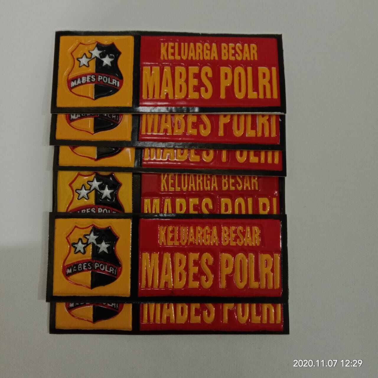 Stiker Plat Embos Mabes Polri | Stiker Plat Motor | Stiker | Stiket ...