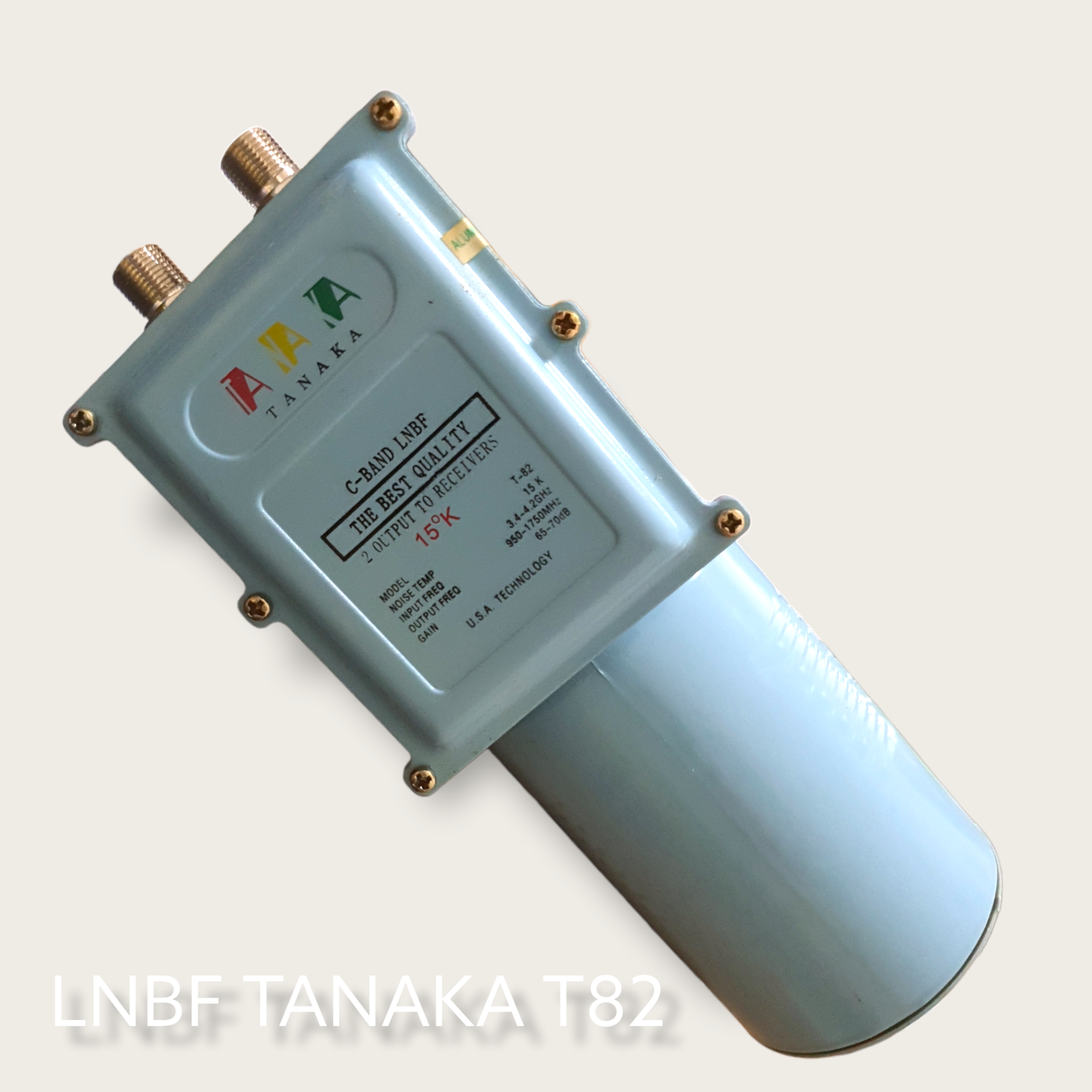 LNBF CBand Dual Out digital receiver HANYA CORONG TANPA SCALAR RING Tanaka T82 C Band 2 receiver bebas V dan H lnb