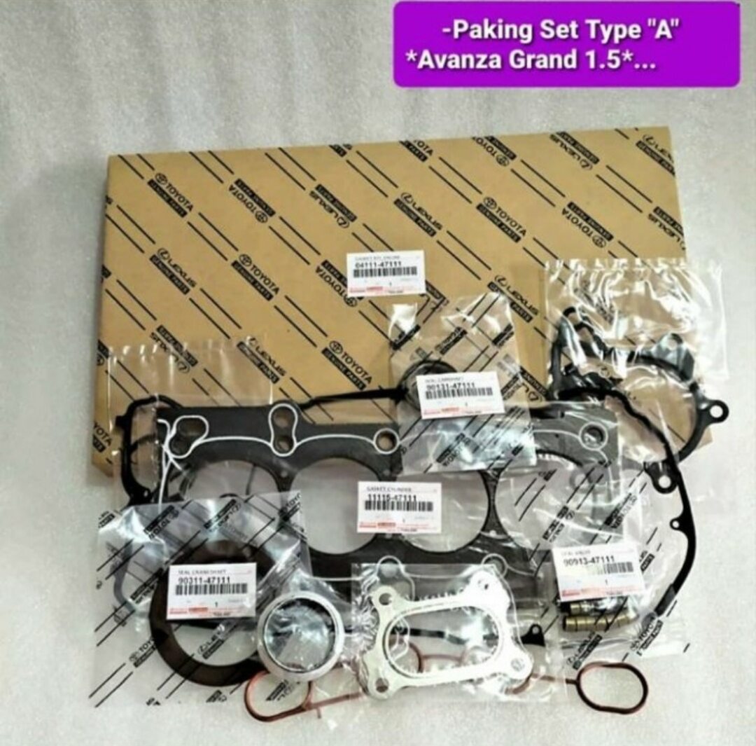 Packing set atau gasket full set grand new avanza xenia 1.5cc original Harga 500,000 rupiah*Gratis Ongkir