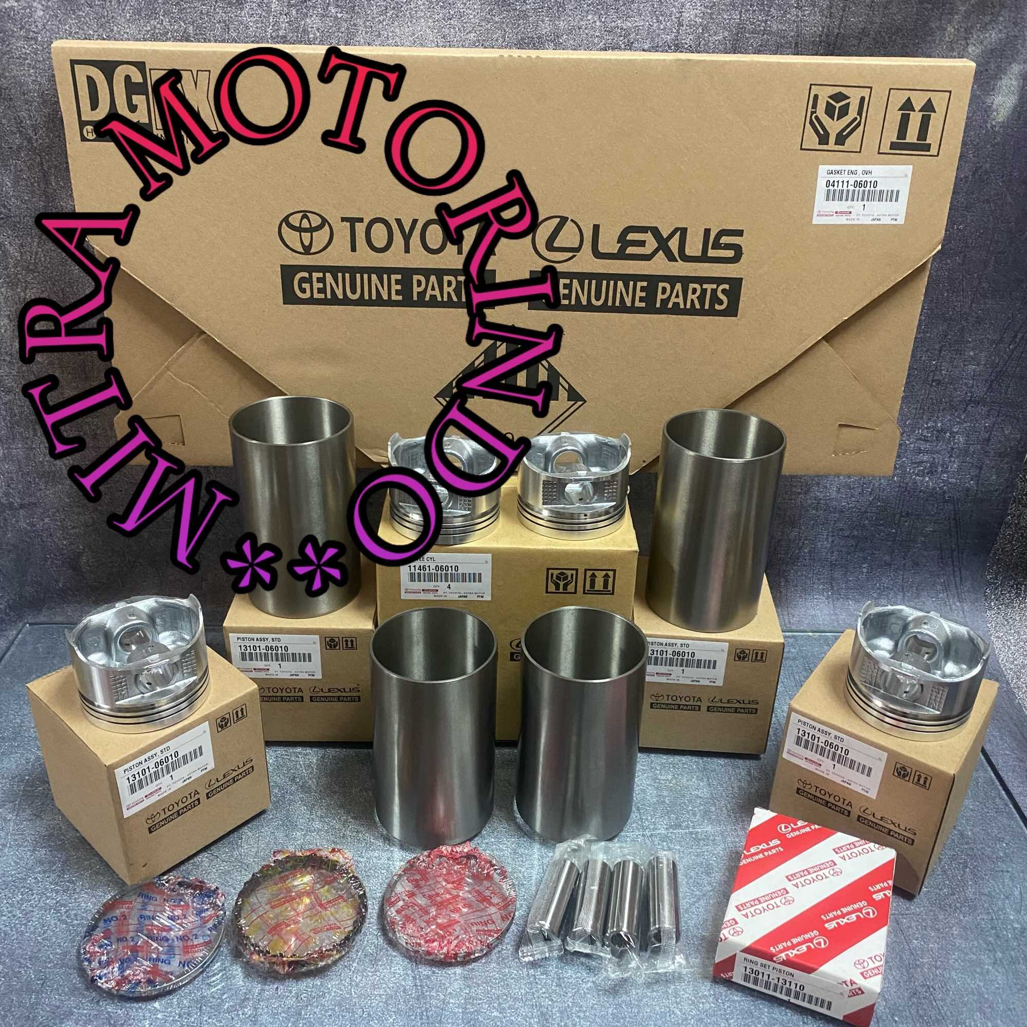 Liner Kit/Paket Paking Set + Liner+Piston + Ring 1Set STD Toyota Kijang 7K Carburator/7K Karbu Harga  1,607,000 Ringgit*Penghantaran Percuma