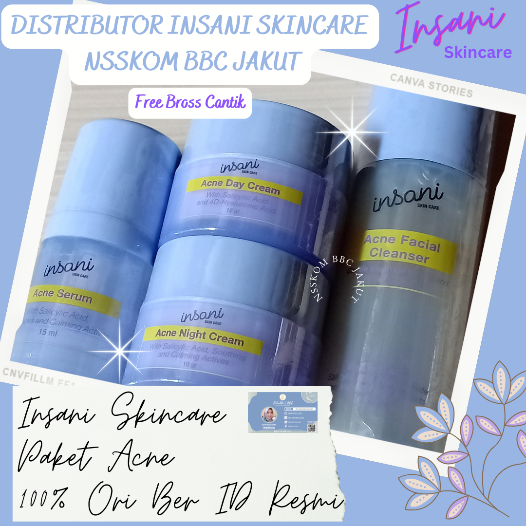 Skin skincare Paket acne original BPOM/human acne/human skincare Paket acne