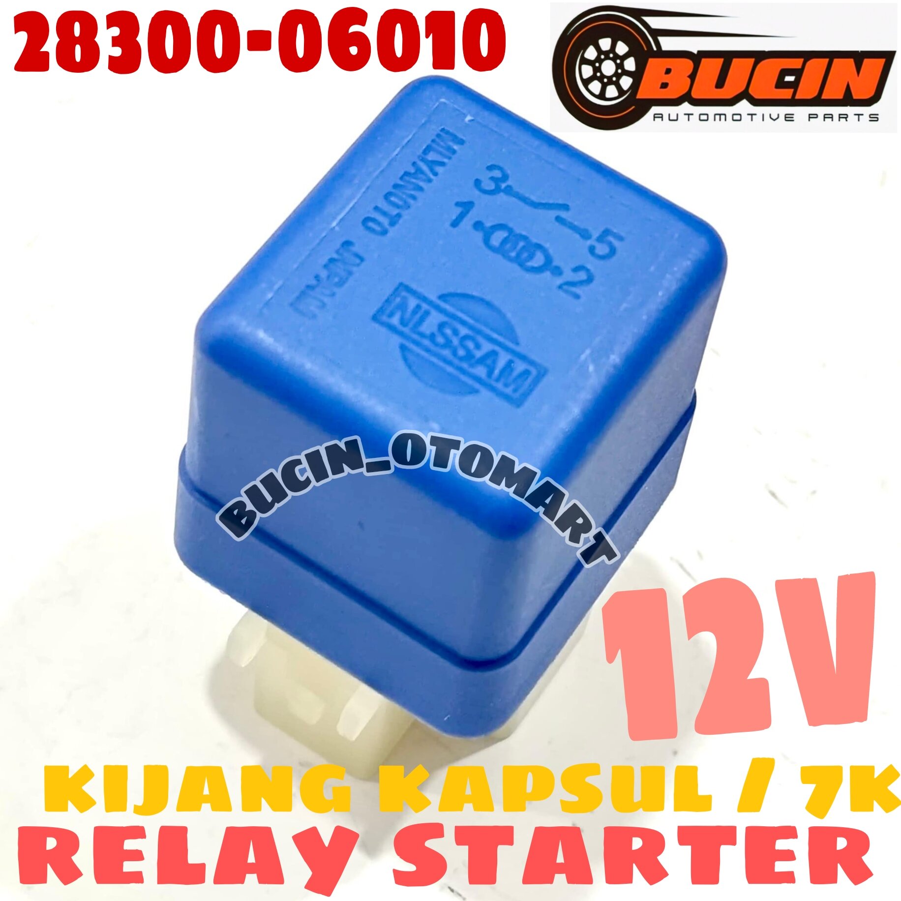 Relay Relai Starter Toyota Kijang Kapsul / 7K / Soluna - 12 Volt Kaki 4 Harga 45,000 rupiah*Gratis Ongkir