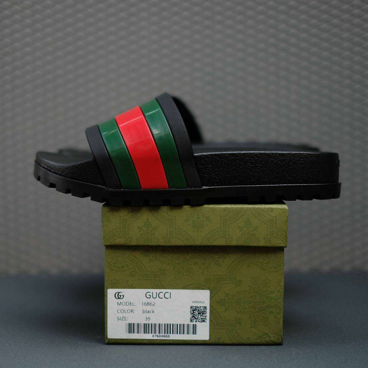 black gucci slides