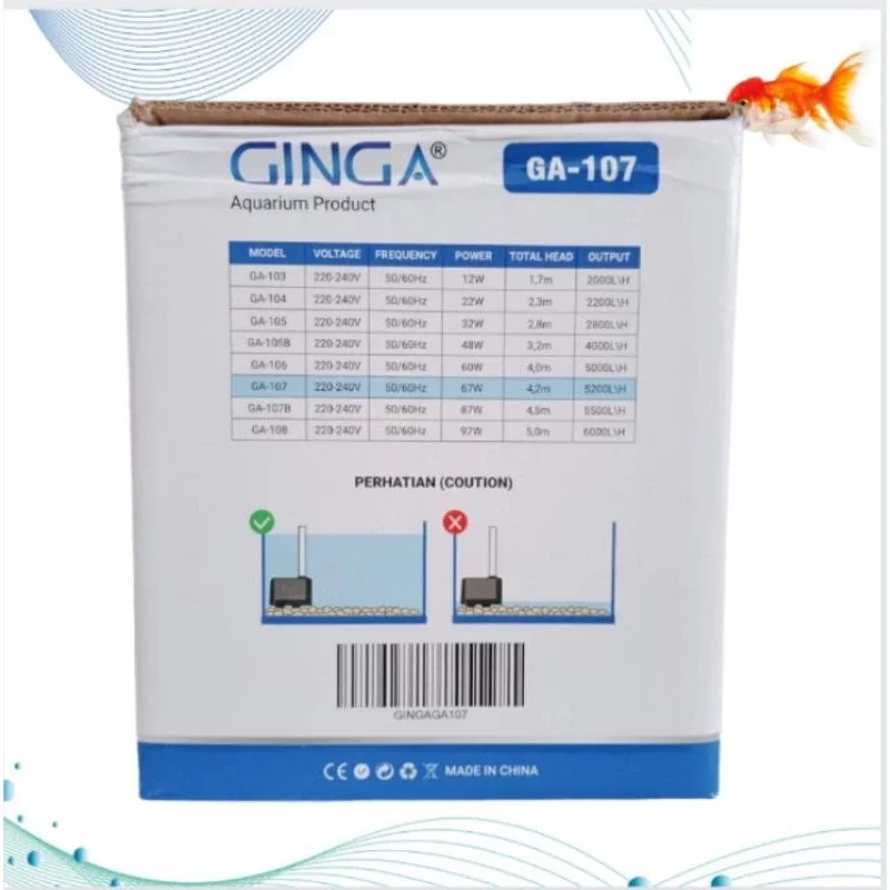 POMPA KOLAM/AIR MANCUR GINGA GA 107