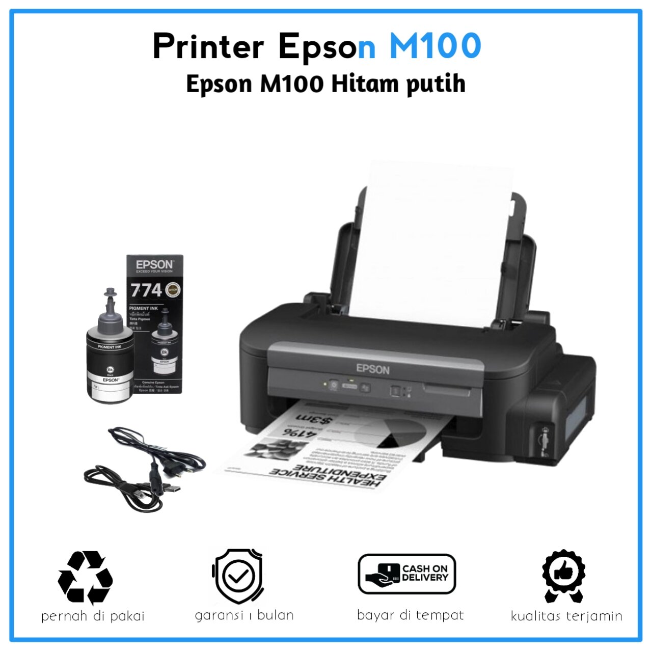 Printer Epson M100 Printer Cetak Hitam Putih Lazada Indonesia 3832