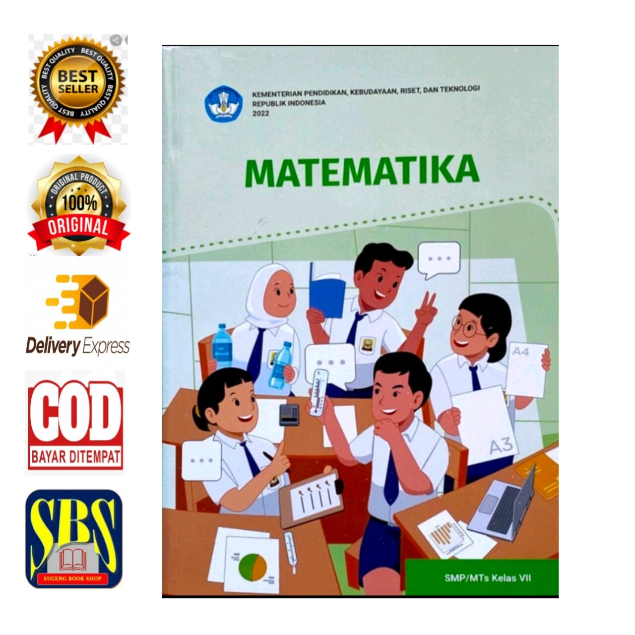 BUKU MATEMATIKA UNTUK SMP/MTS KELAS 7 KURIKULUM MERDEKA NON LISENSI