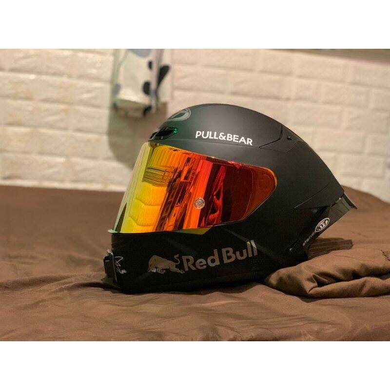 HELM KYT TT COURSE BLAK DOFF PAKET 