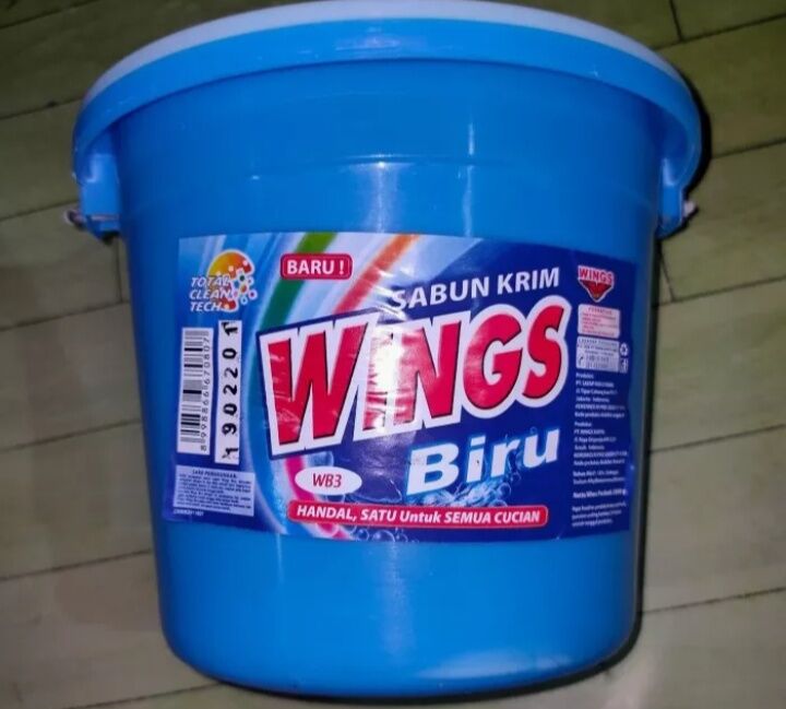 Gambar SABUN COLEK WINGS CREAM BASKOM KEMASAN EMBER 3 KG