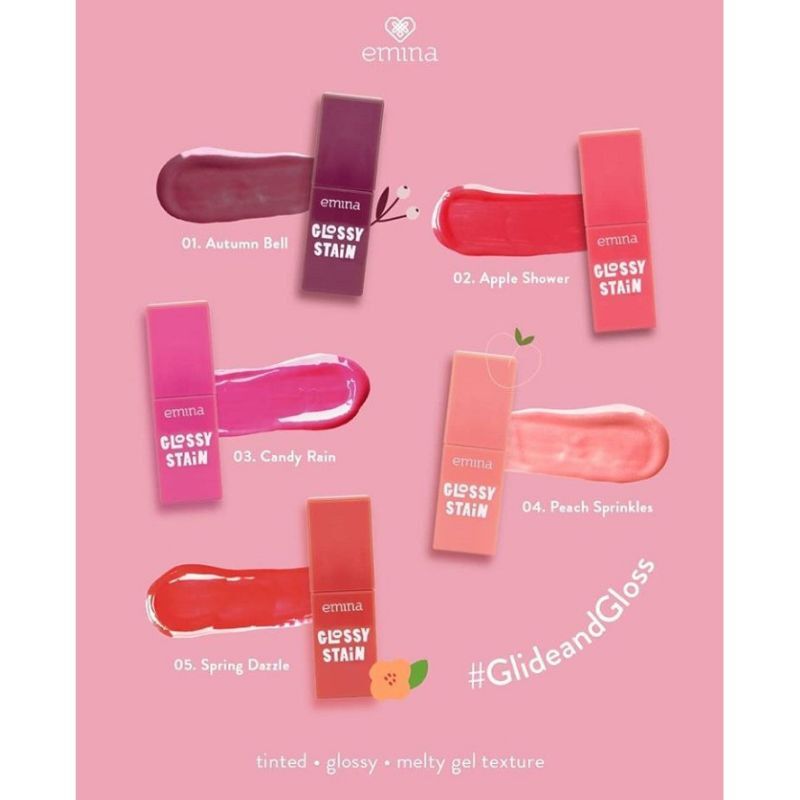 EMINA Glossy Stain Lip Tint Glossy Emina Lazada Indonesia