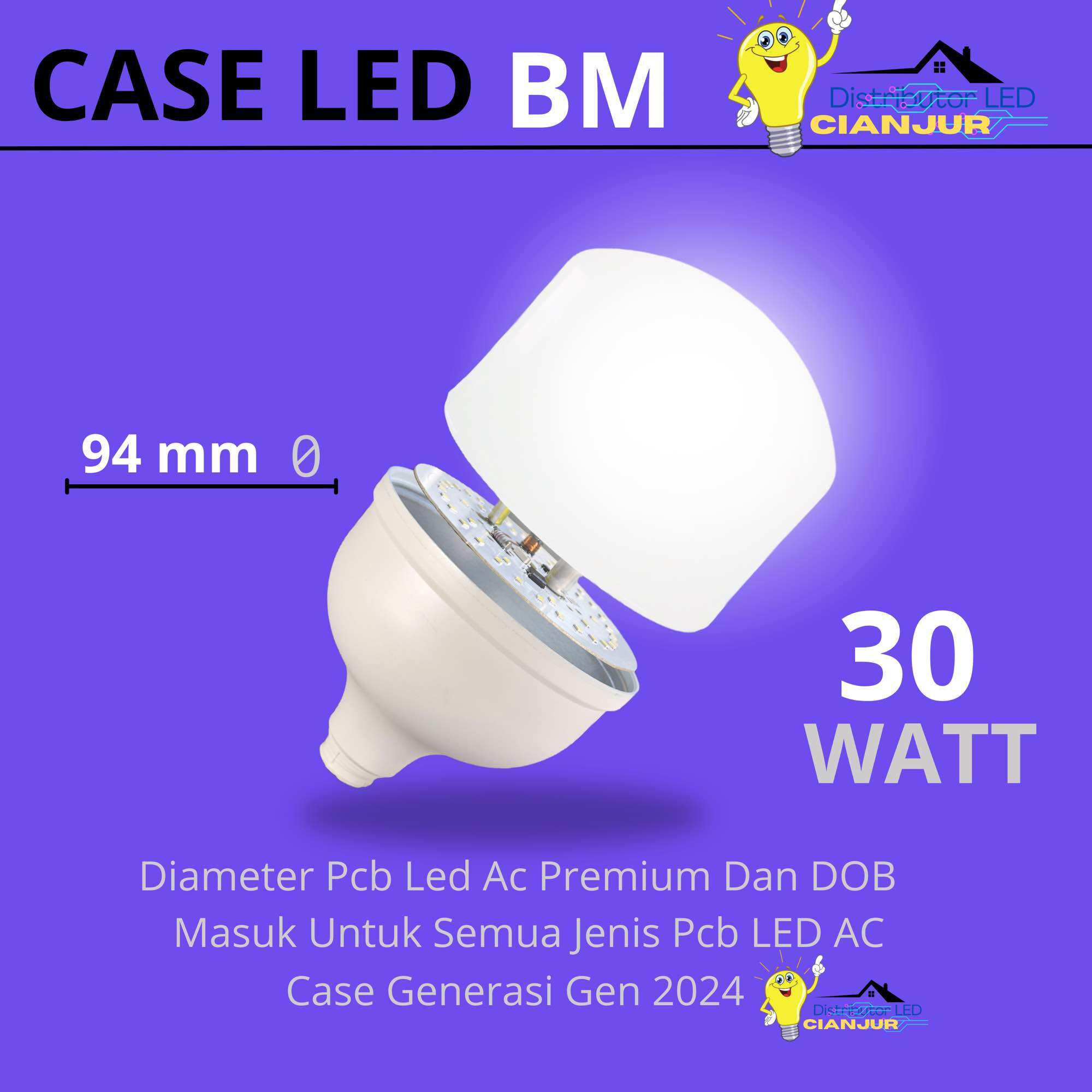 Casing Kesing Lampu Led Bm New W W W W W W W Bisa Masuk Semua Jenis Mesin Lazada