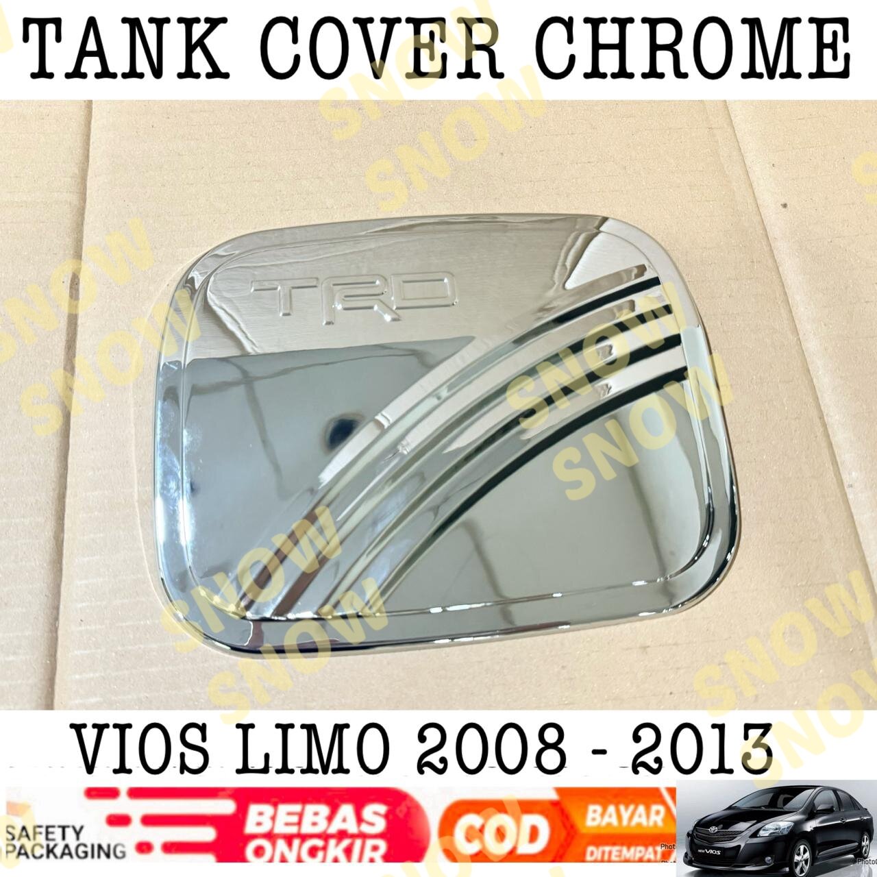Tank Cover Toyota Vios Limo 2008 2010 2012 2013 TRD Chrome Harga 55,000 rupiah*Gratis Ongkir