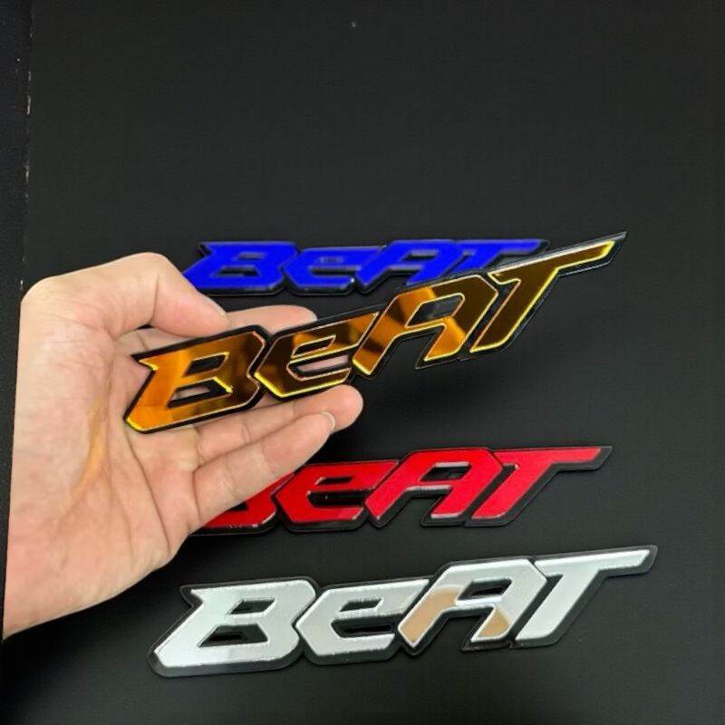 Beat Logo Emblem 3D Embossed Acrylic Honda Beat Accessories Harga 25,000 rupiah*Gratis Ongkir