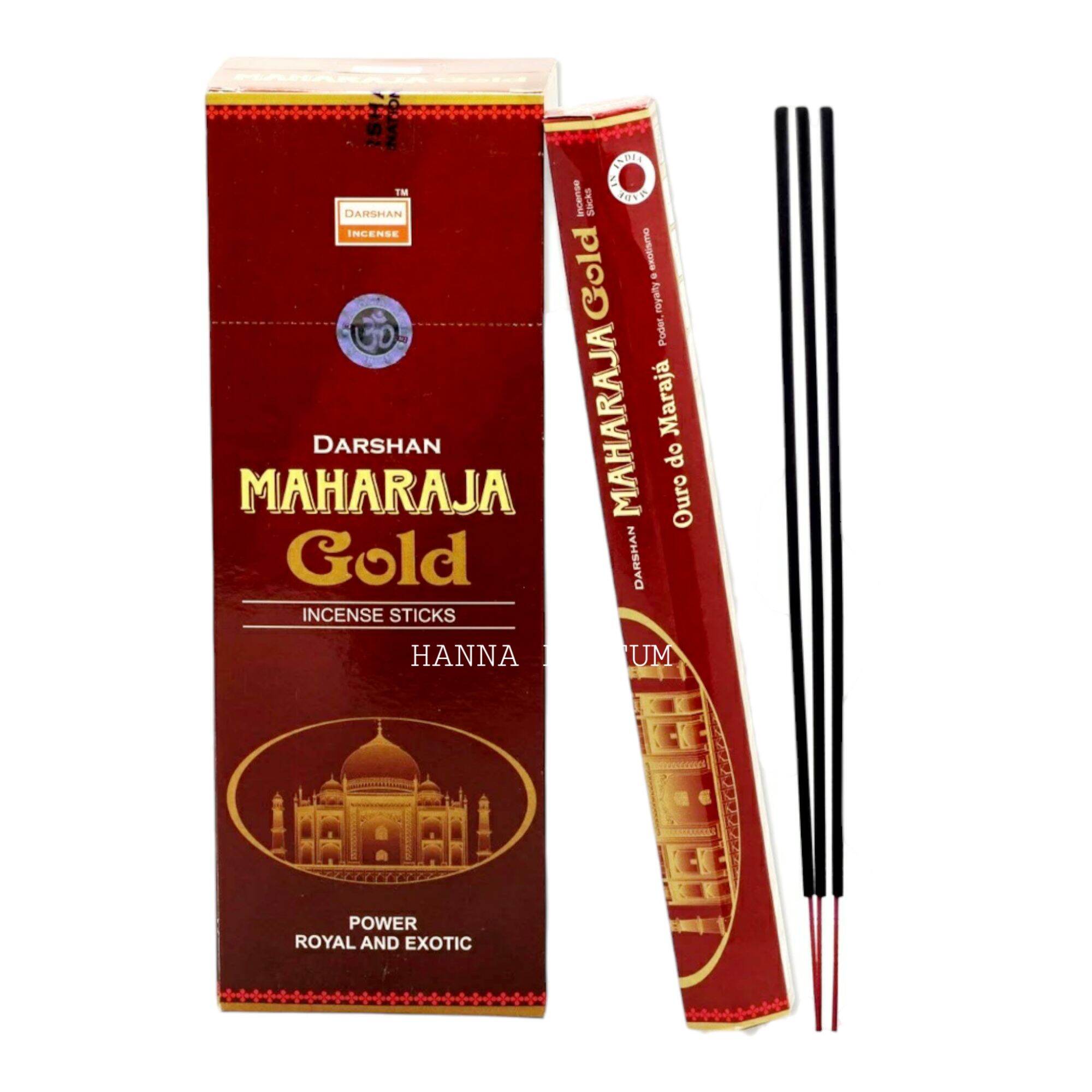 Dupa Hio Maharaja Gold Hexa Kecil Isi 20 Batang Stick By Darshan India - Buhur Pengharum Ruangan Aromaterapi