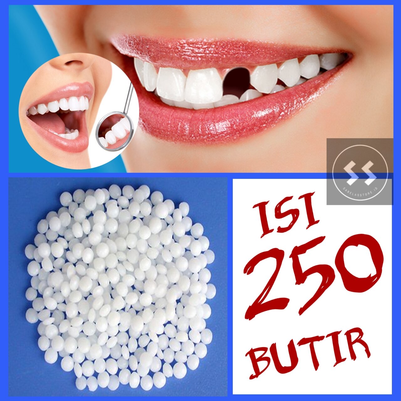 Promo 1000 Butir Temptooth Temp Tooth Lem Gigi Bahan Tambal