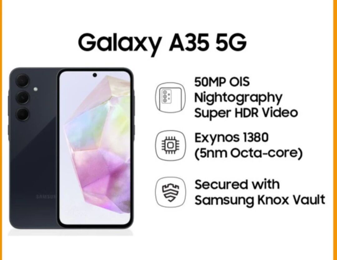 samsung galacy A35 5G 8/256 Harga  4,999,000 Ringgit*Penghantaran Percuma