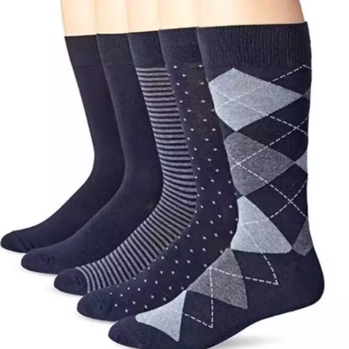 3 Pasang Kaos Kaki Kantor Panjang Pria Dewasa Motif Casual Harga 5,780 rupiah*Gratis Ongkir