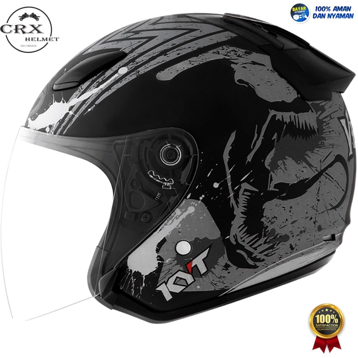 Jual Helm Kyt Half Face Venom Open 