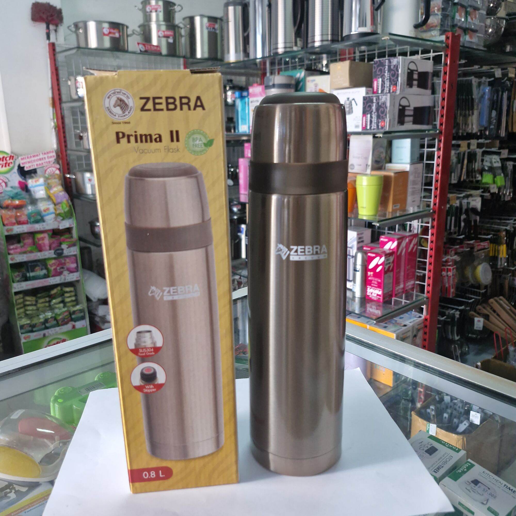 Prima Ii Zebra Thermal Flask 112954 Vacuum Flask Prima II 800ml