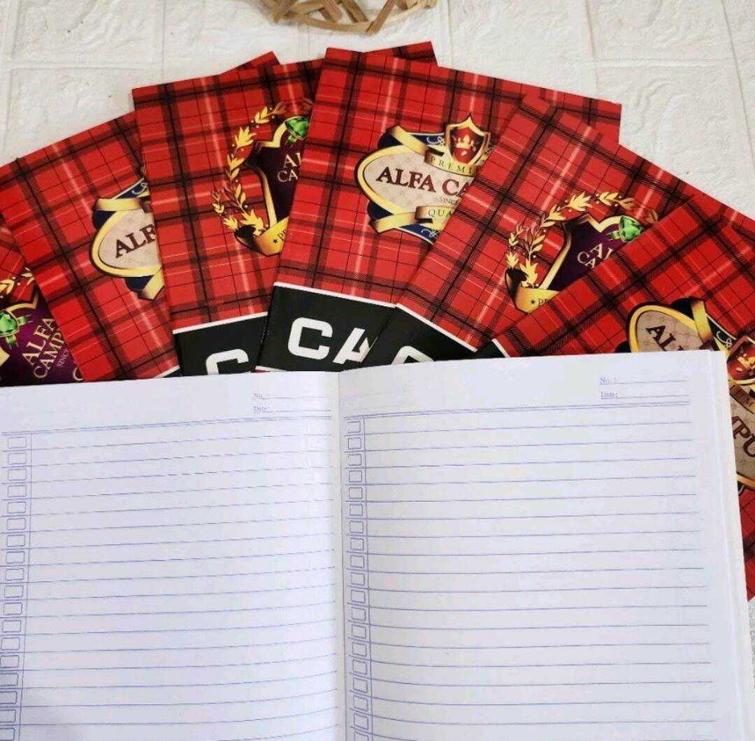 buku tulis ALFA Campus 58 lembar 10 buku uk kwarto/uk buku tulis biasa