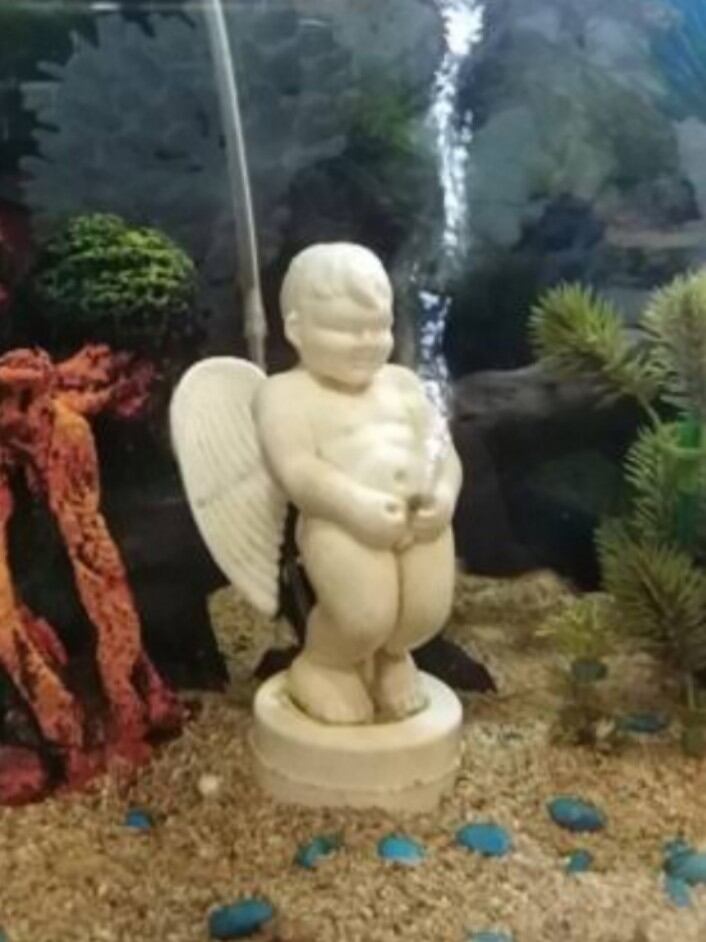 Hiasan Aquarium Mainan airpump SIMON ANGEL Besar