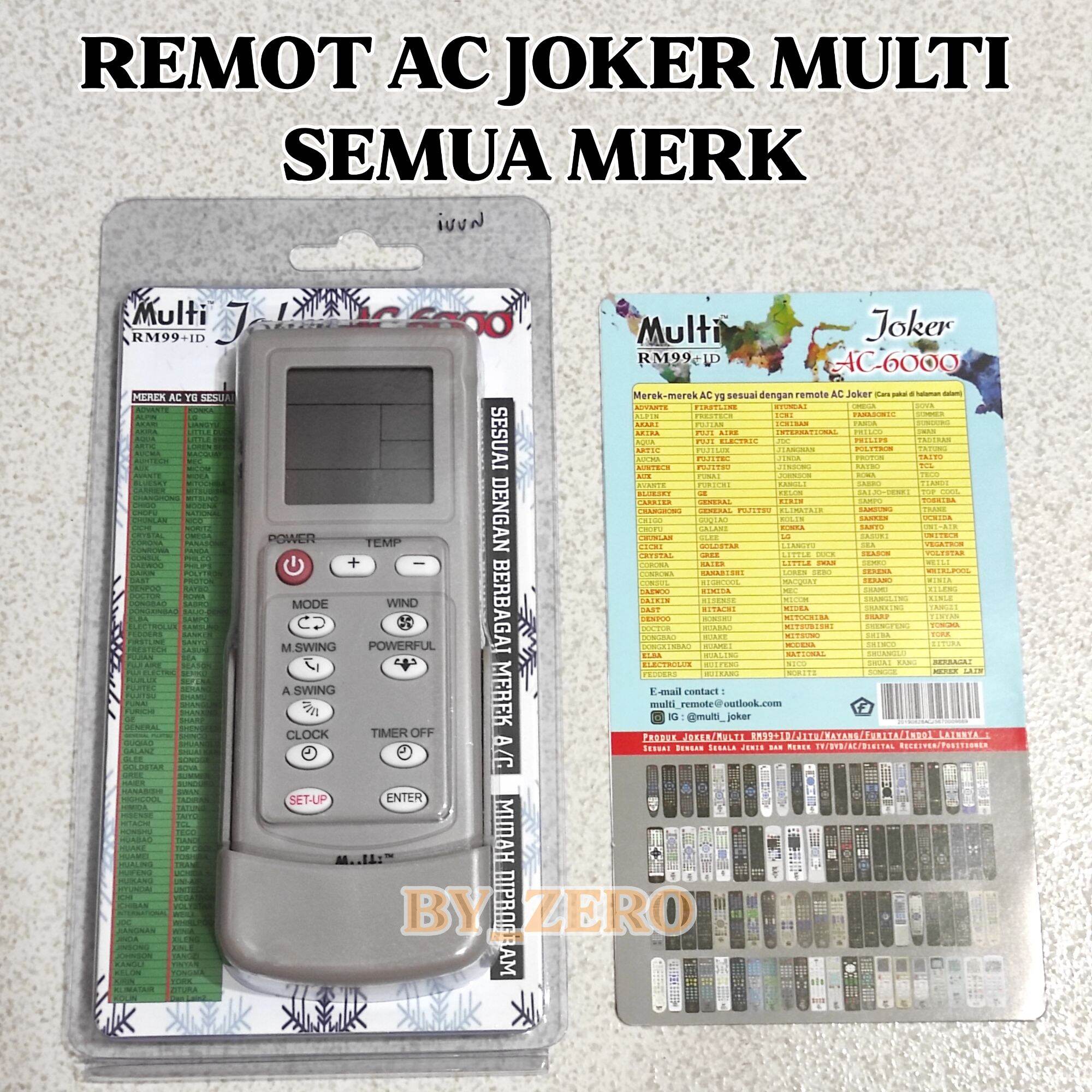 kode remot ac multi sharp