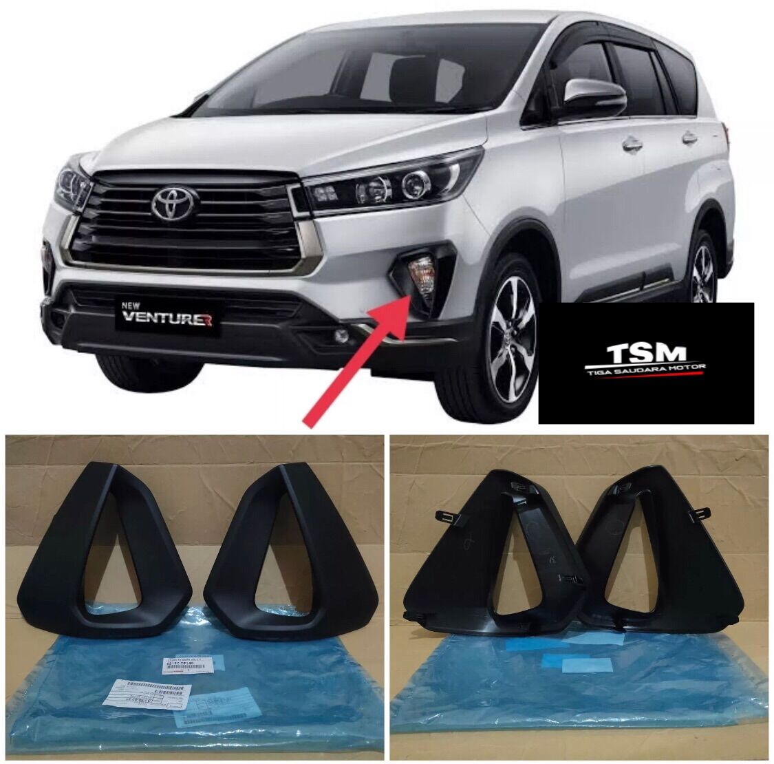 Cover Foglamp Lampu Sein bumper depan Innova Reborn facalift 2020-2021 ORI Giá 95,000 Đồng*Miễn phí vận chuyển
