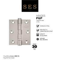 CLEARANCE SALE! Engsel Jendela - Hinge F&F 3 x 25 x 2mm 2BB SS