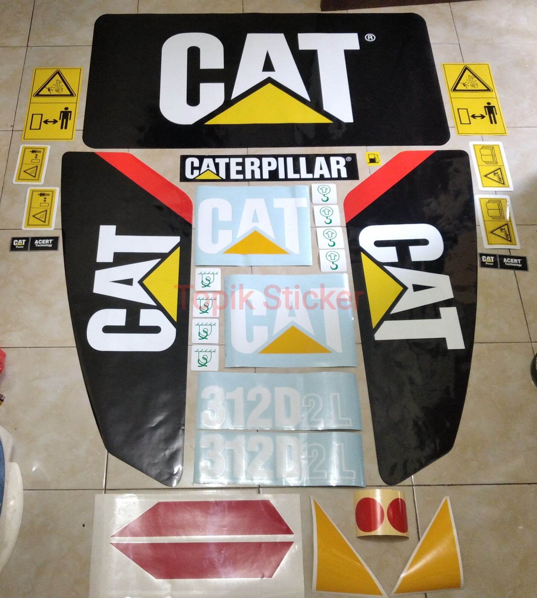 Sticker Excavator Caterpillar Cat 312d2l Lazada Indonesia 4432