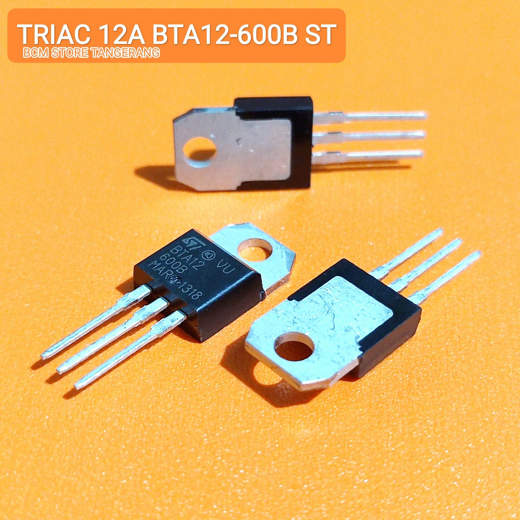 TRIAC BTA12-600B BTA12600B BTA12 600B 12A 600V | Lazada Indonesia