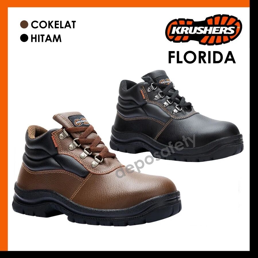 Sepatu Safety Krushers Florida Brown Safety Shoes Krushers Florida