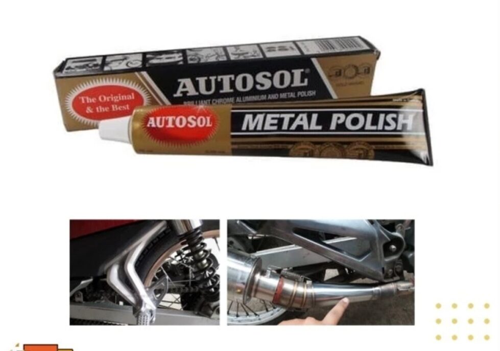 Autosol Metal Polish 50gr Polish Metal Chrome Stainless Pengkilap Besi Metal Logam Lazada