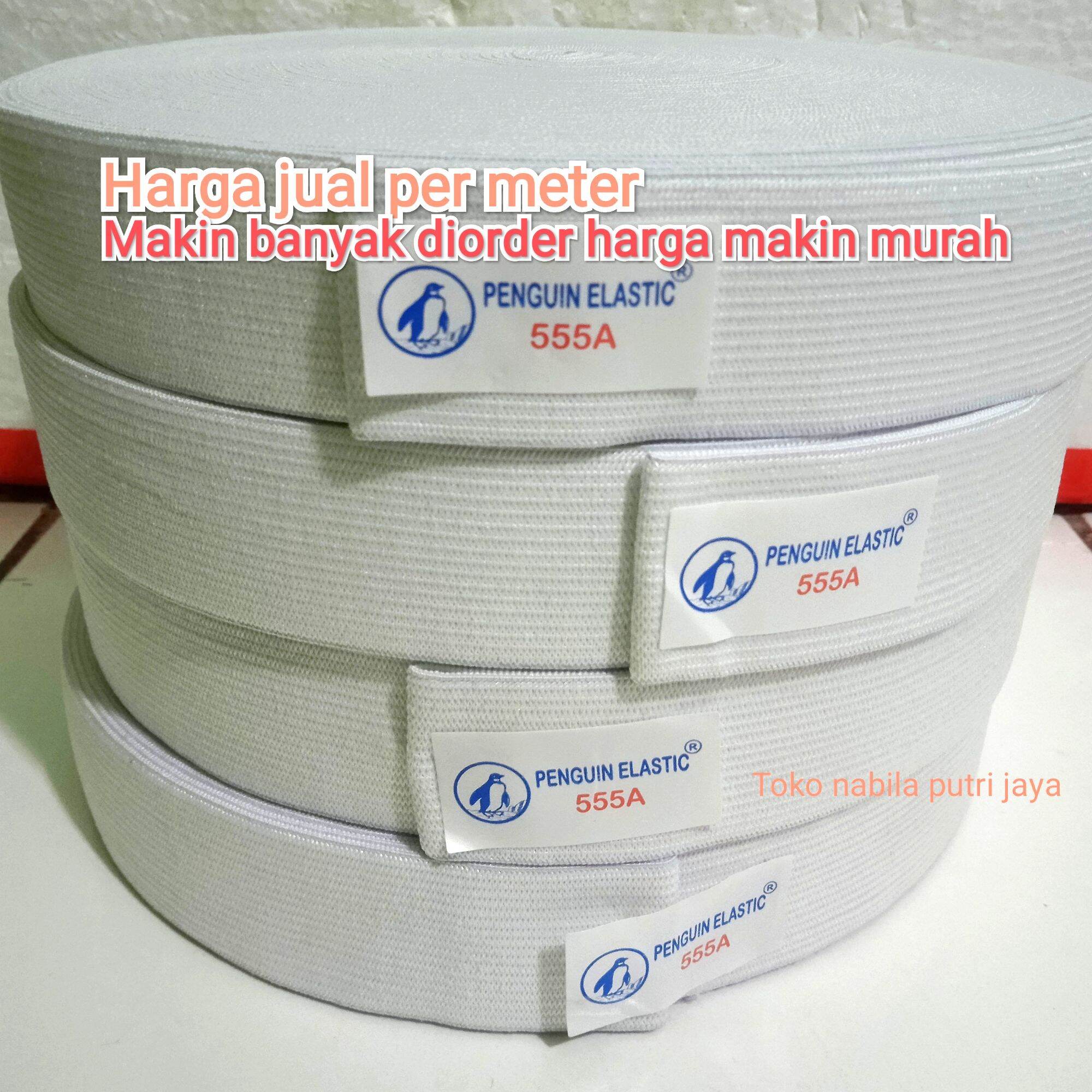 karet elastis meteran karet celana kolor karet pinggang celana ukuran 3 cm