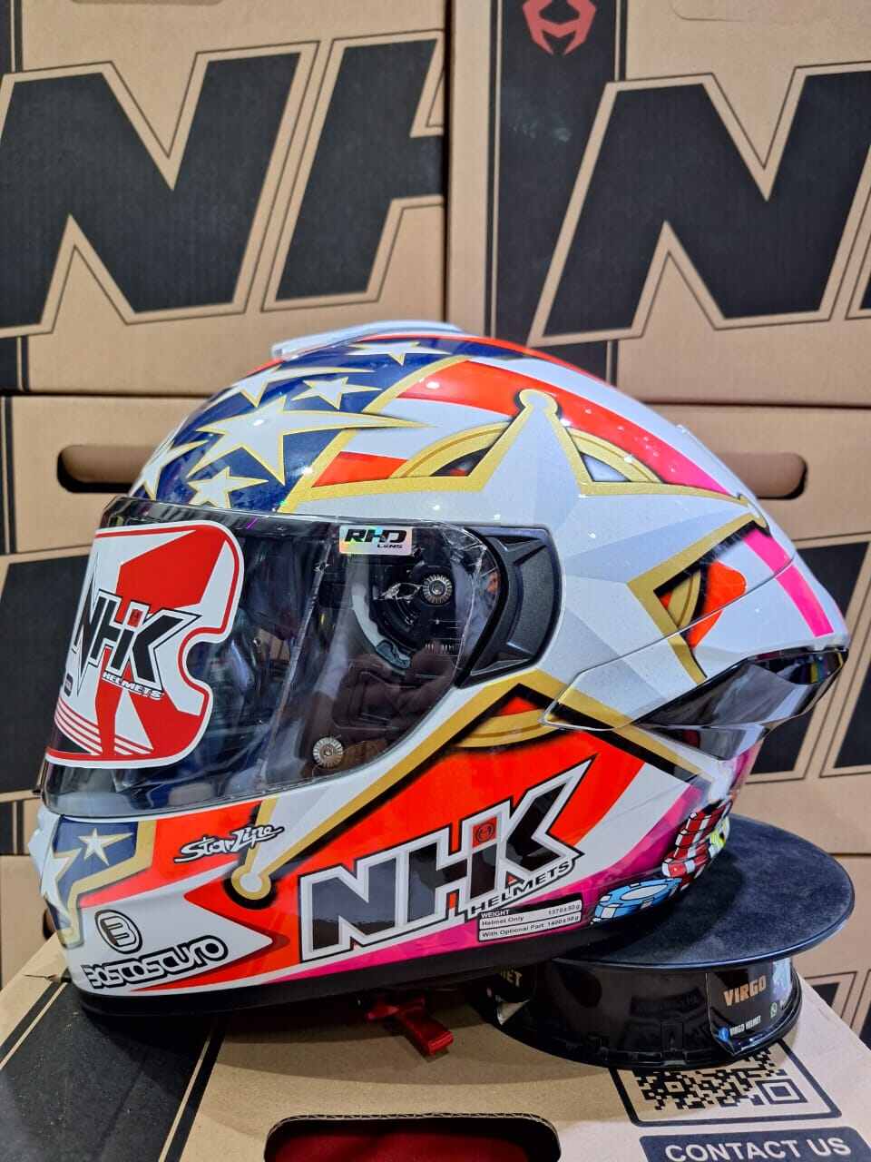 HELM NHK MARK 1 ELITE MOTIF SERIES SNI DOT FULLFACE Harga 975,000 rupiah*Gratis Ongkir