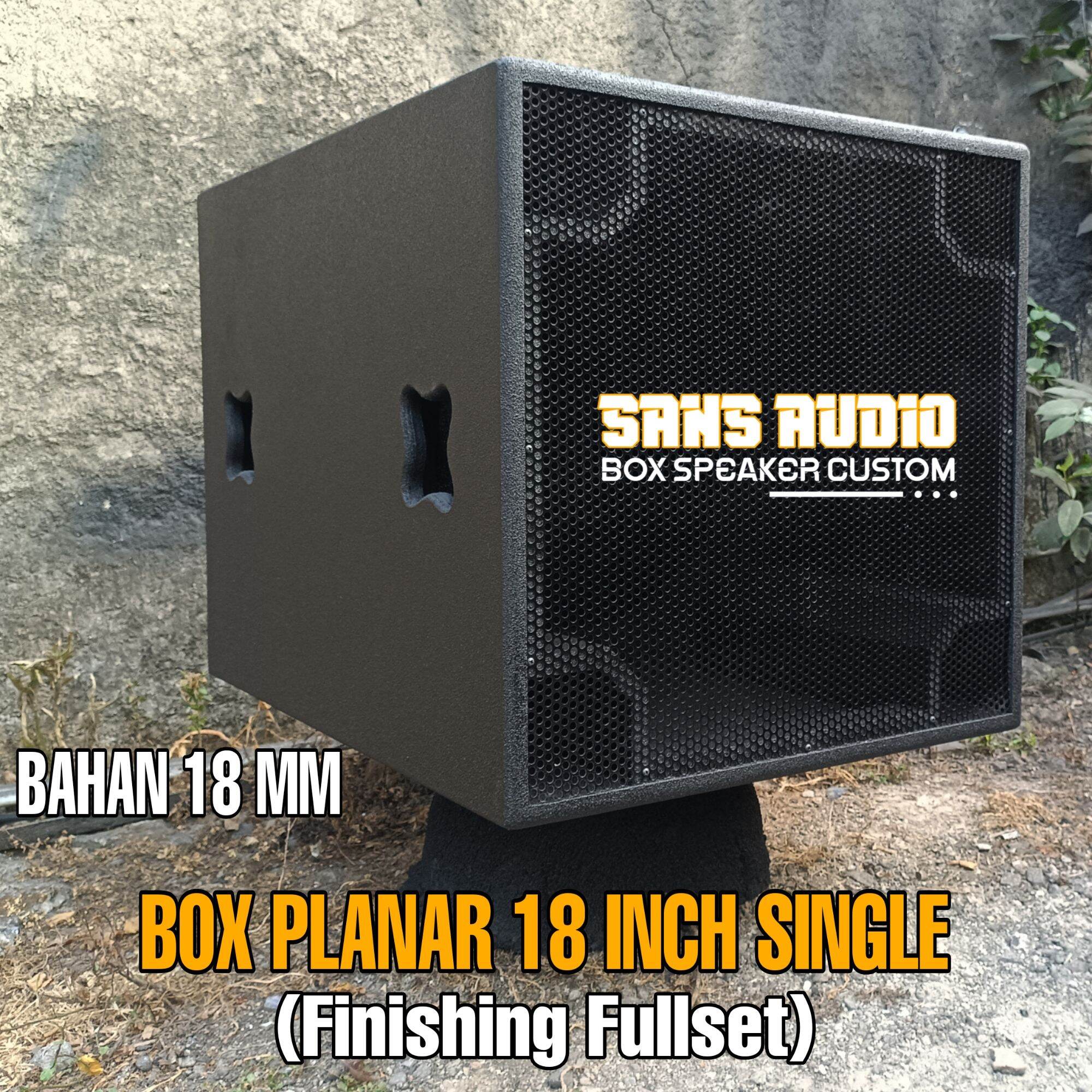 Box speaker planar 18 inch finishing Box Speaker Untuk E-Commerce