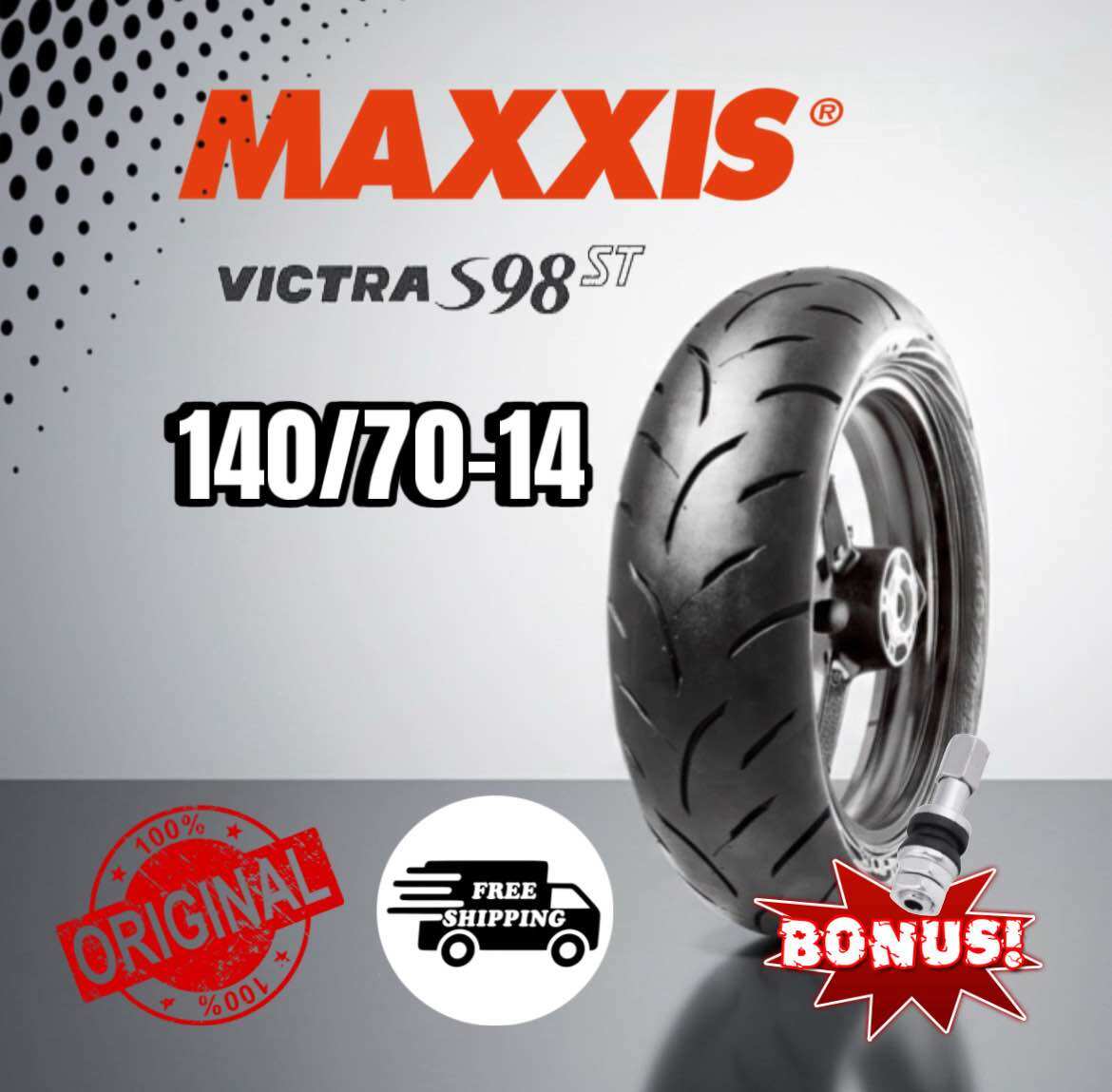 BAN LUAR MATIC RING 14 140/70-14 MAXXIS VICTRA TUBELESS Harga 650,000 rupiah*Gratis Ongkir