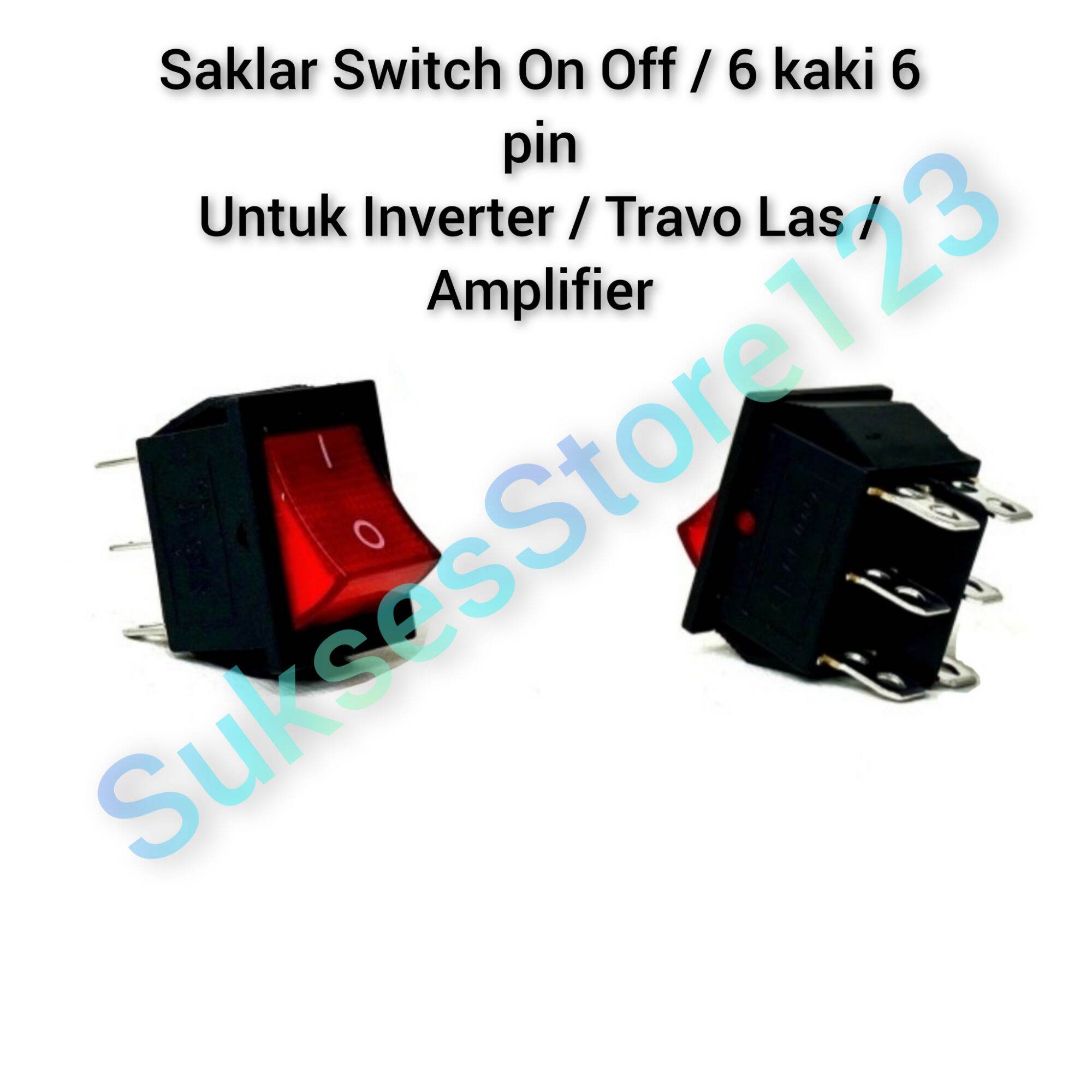 Saklar Switch On Off 16 Ampere 250 Volt 4 Kaki 4 Pin 6 Kaki 6 Pin 20 ...