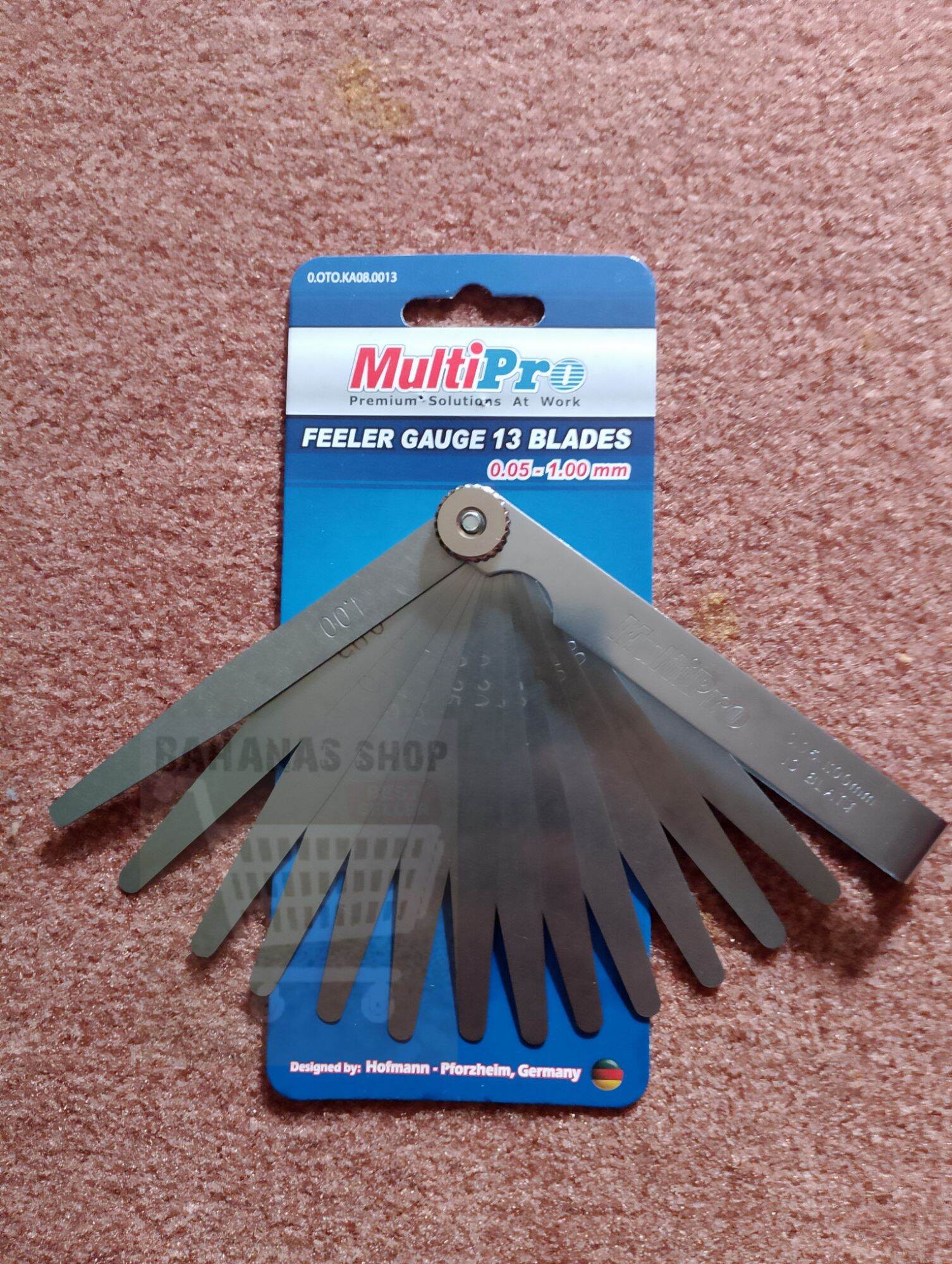 Alat ukur celah klep motor Multipro feeler gauge 13 pcs Harga 26,500 rupiah*Gratis Ongkir