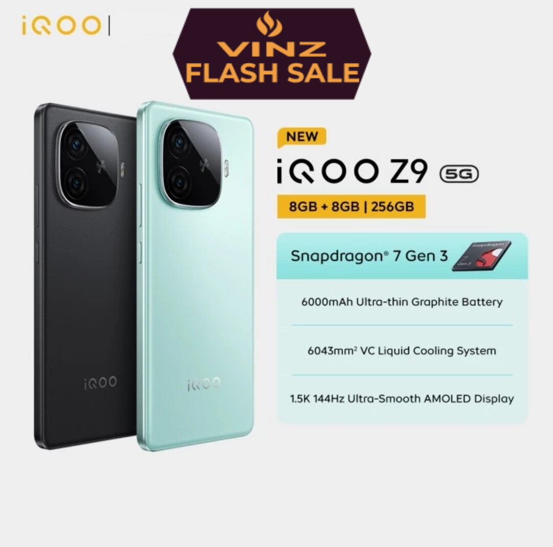 Iqoo Z9 RESMI BARU SEGEL Harga  3,997,000 Ringgit*Penghantaran Percuma