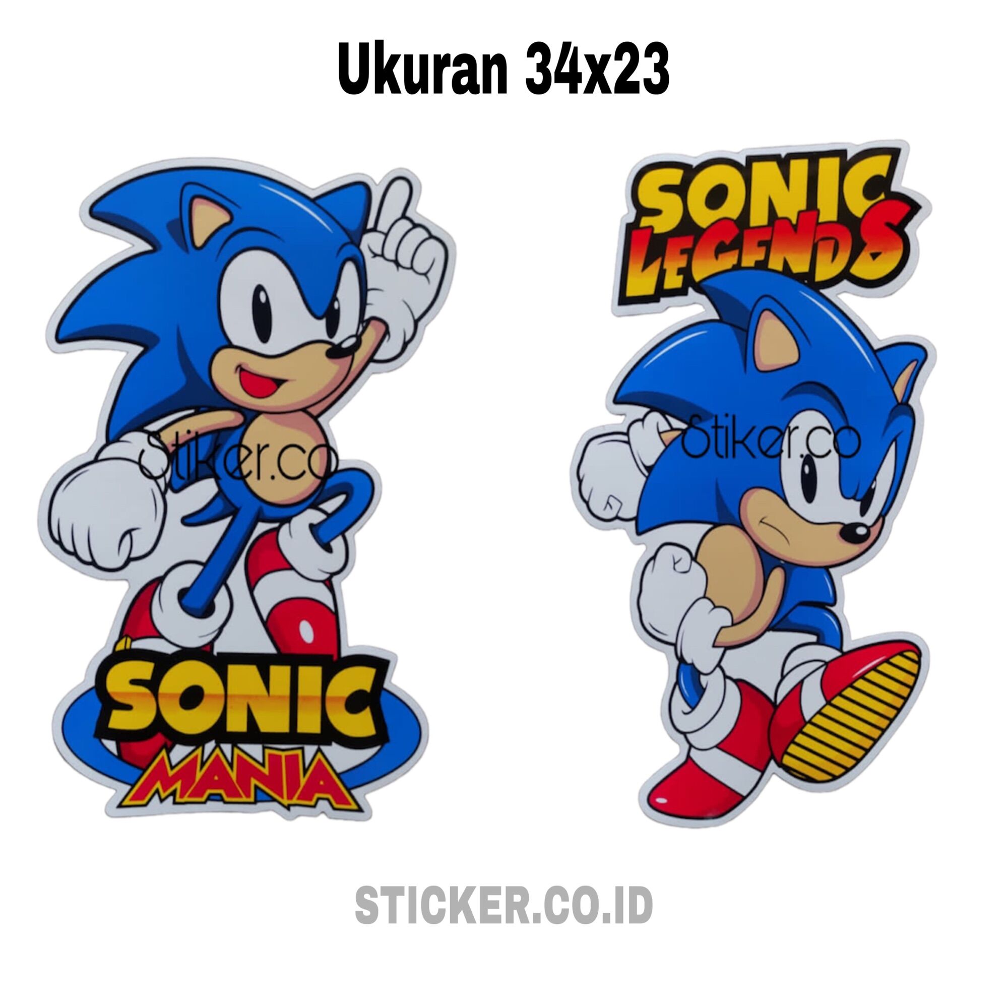 Sticker Sonic Ukuran 31x5 cm Harga 8,000 rupiah*Gratis Ongkir