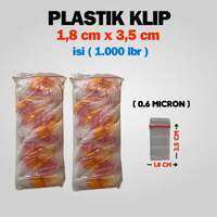 [BISA COD] PLASTIK KLIP 2x3 (ISI 1000 LEMBAR) LIST MERAH / LIST PUTIH / PLASTIK KLIP KECIL 18 x 35 CM / ZIPLOCK
