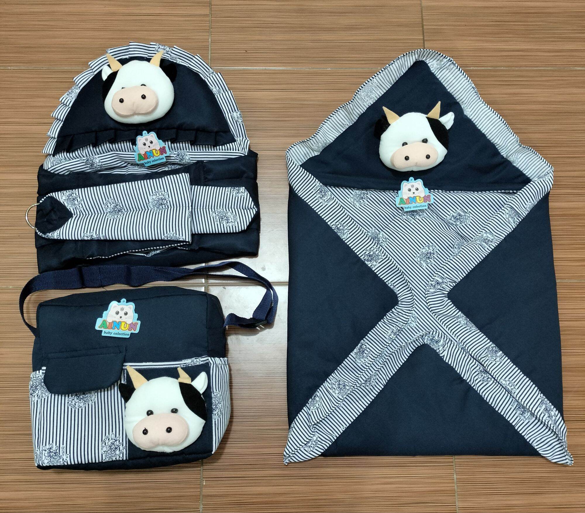 (BONUS 1 Sartaki Bayi) Paket HEMAT 5 in 1 Paket BROJOL Isi Selimut Tas Set Matras Bayi 2 Gendongan