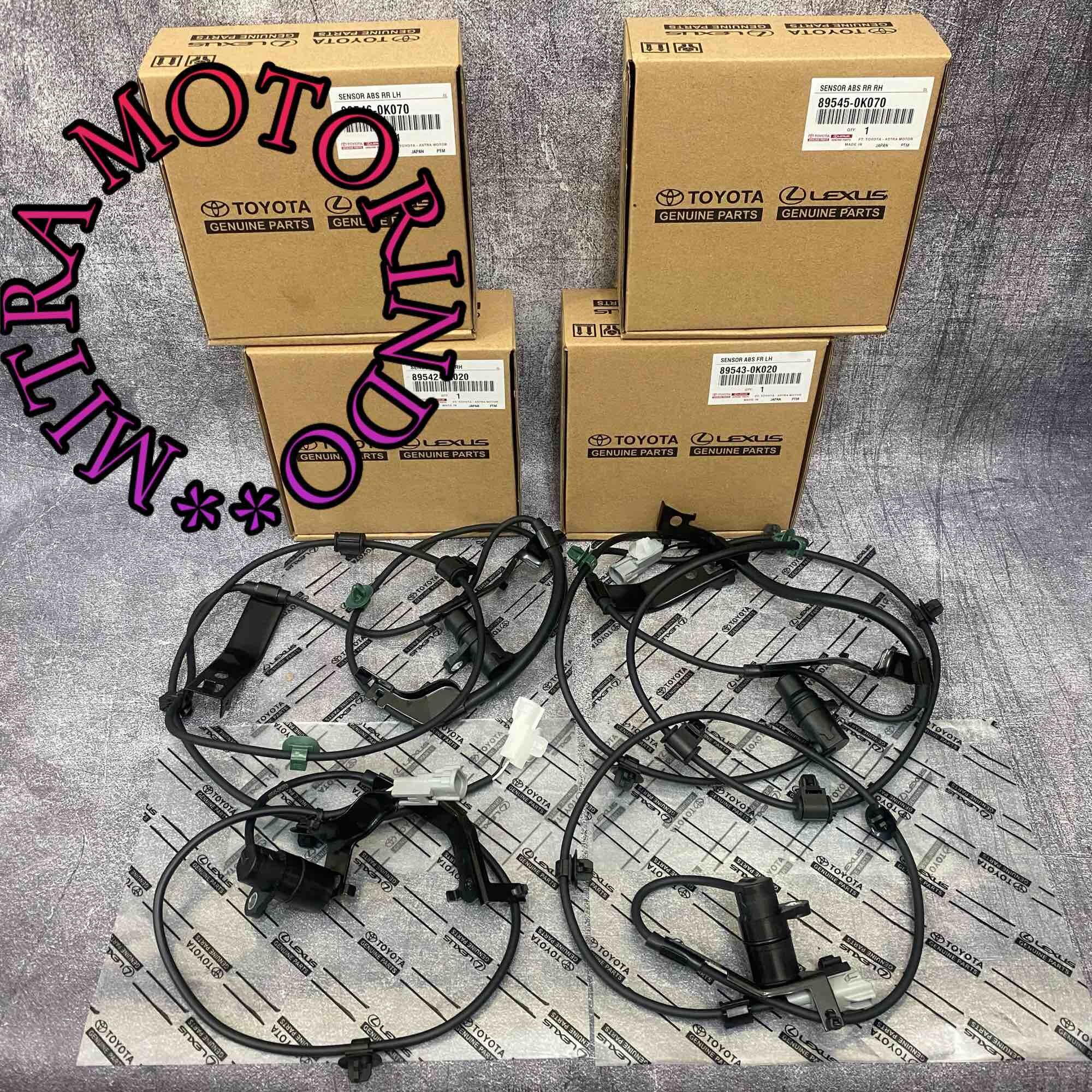 Sensor ABS 1Set Depan/Belakang Toyota Hilux Fortuner 1KD/2KD 1Set/4Pcs Harga 1,050,000 rupiah*Gratis Ongkir