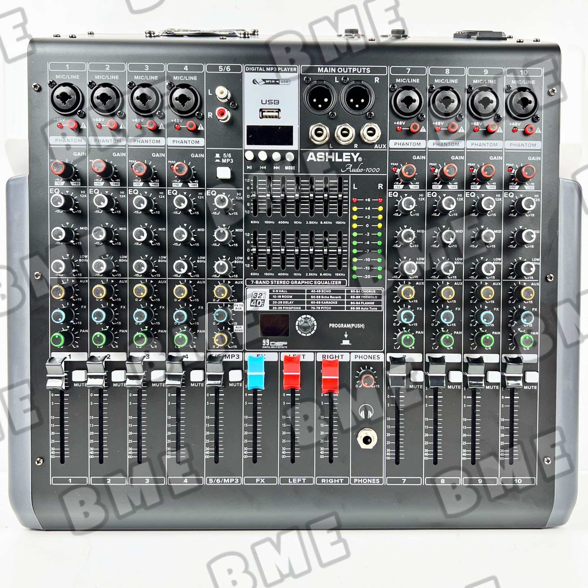 POWER MIXER ASHLEY AUDIO 1000 AUDIO1000 10 CHANNEL ORIGINAL | Lazada