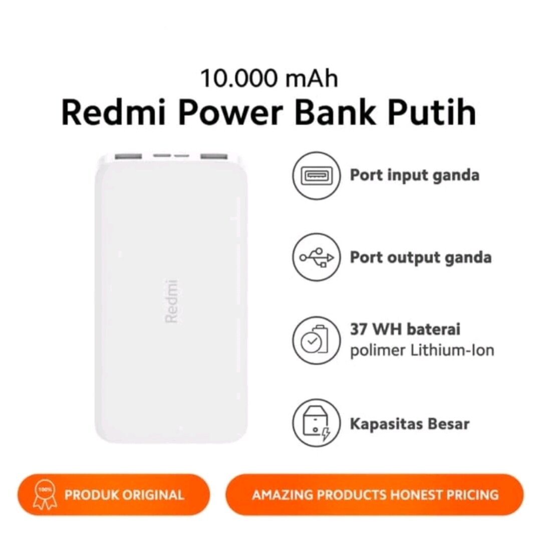 Beli Power Bank Redmi Xiaomi 20000mah Online Harga Terbaik
