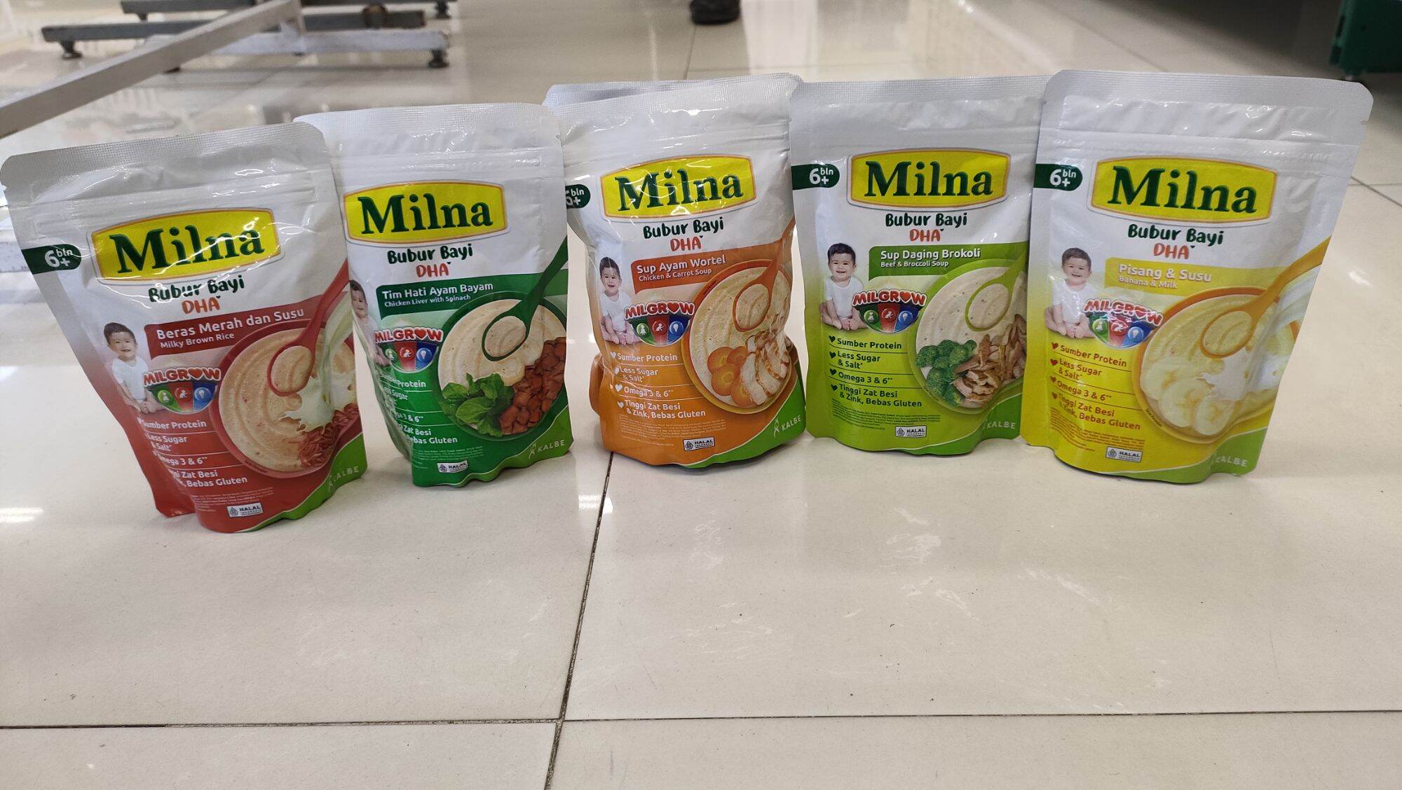 MILNA BUBUR BAYI 6+ / MAKANAN BAYI / BUBUR BAYI